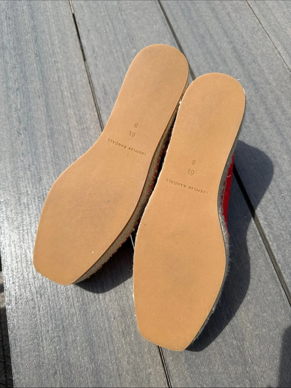 Loeffler Randall Red Mary-Jane Espadrilles